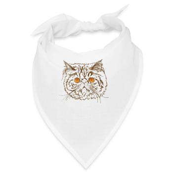 Perserkatze Rasse Haustier Hauskatze - Bandana - Weiß - Vorne