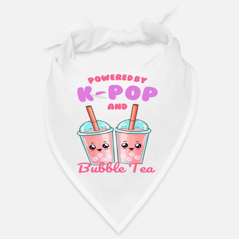 Powered By K POP And Bubble Tea Bandana