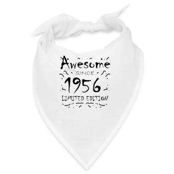 1956 - Jahrgang 1956 - Fantastisch seit 1956 - Bandana - Weiß - Vorne