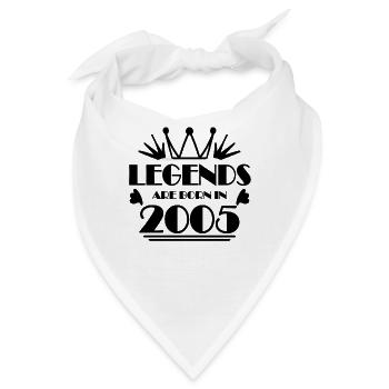 2005 - Jahrgang 2005 - Bandana - Weiß - Vorne