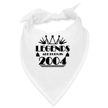 2004 - Jahrgang 2004 - Bandana - Weiß - Vorne