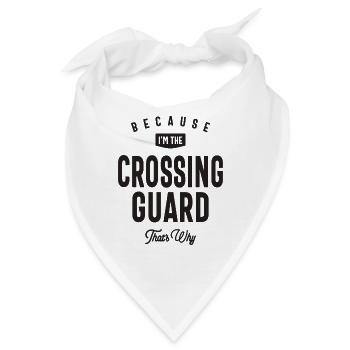Berufsbezeichnung "Crossing Guard" Beruf - Bandana - Weiß - Vorne