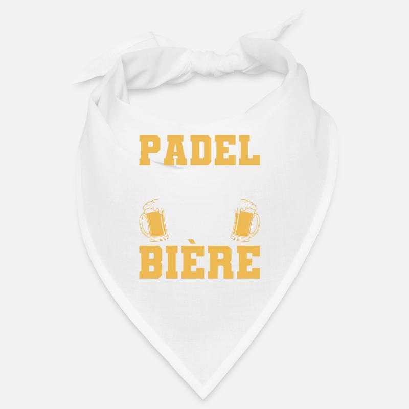Padel Et Bière C'est Pour Ça Que Je Suis Là Bandana