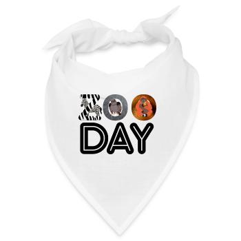 Zoo Day Animal Wildlife Africa Fans Familienausflug - Bandana - Weiß - Vorne