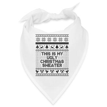 Das ist mein hässlicher Weihnachtspullover - Bandana - Weiß - Vorne