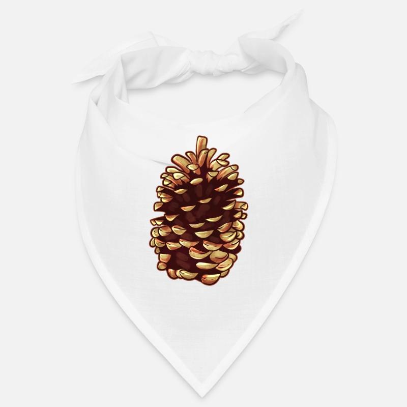 Cône de sapin ou pomme de pin Automne et Noël Bandana