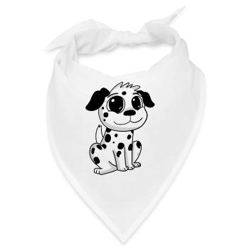 Dalmatiner Hund Hundebesitzer - Bandana - Weiß - Vorne