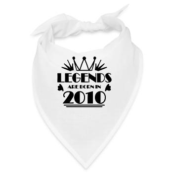 2010 - Jahrgang 2010 - Bandana - Weiß - Vorne