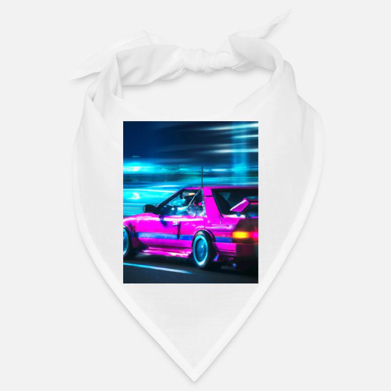 Vaporwave Esthétique Synthwave Car Bandana