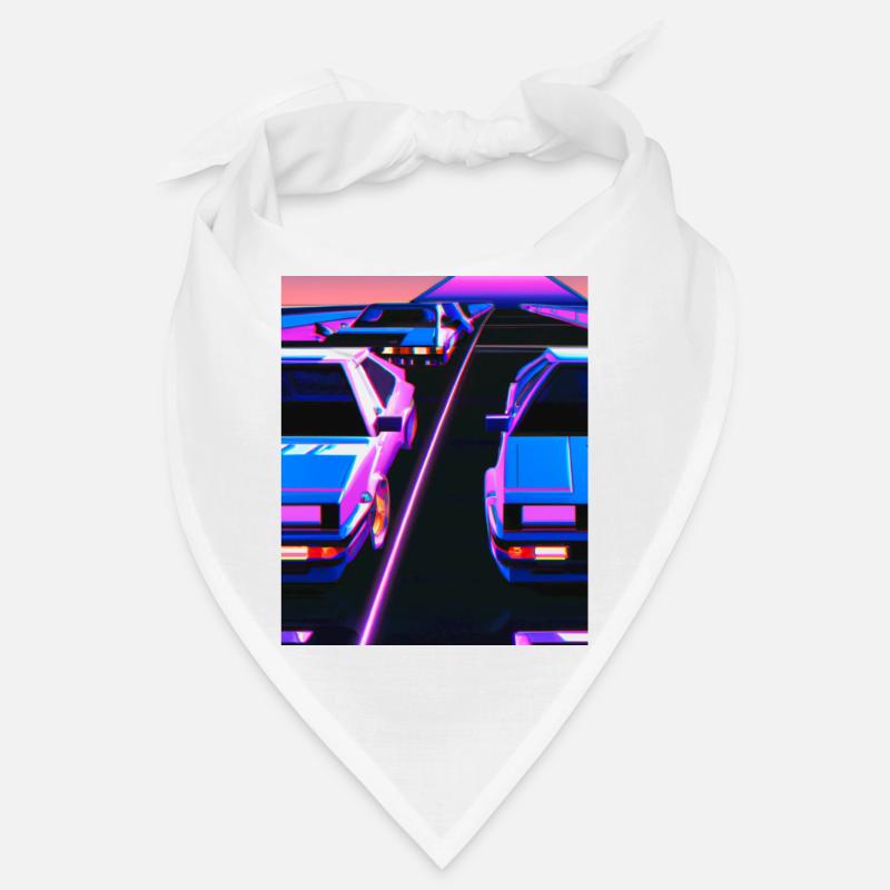 Vaporwave Esthétique Synthwave Car Bandana
