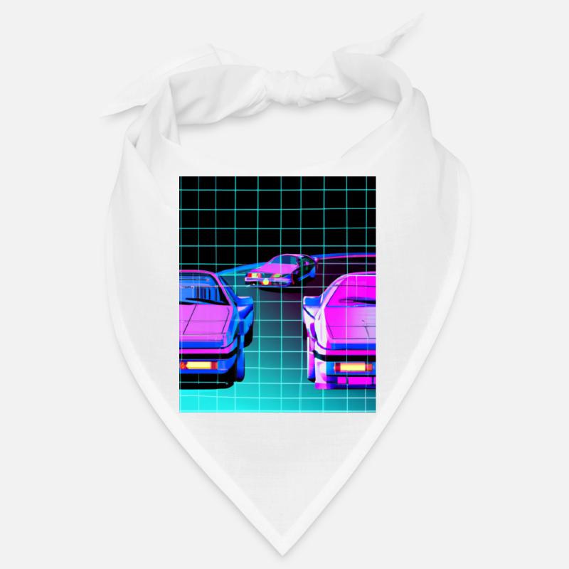 Vaporwave Esthétique Synthwave Car Bandana