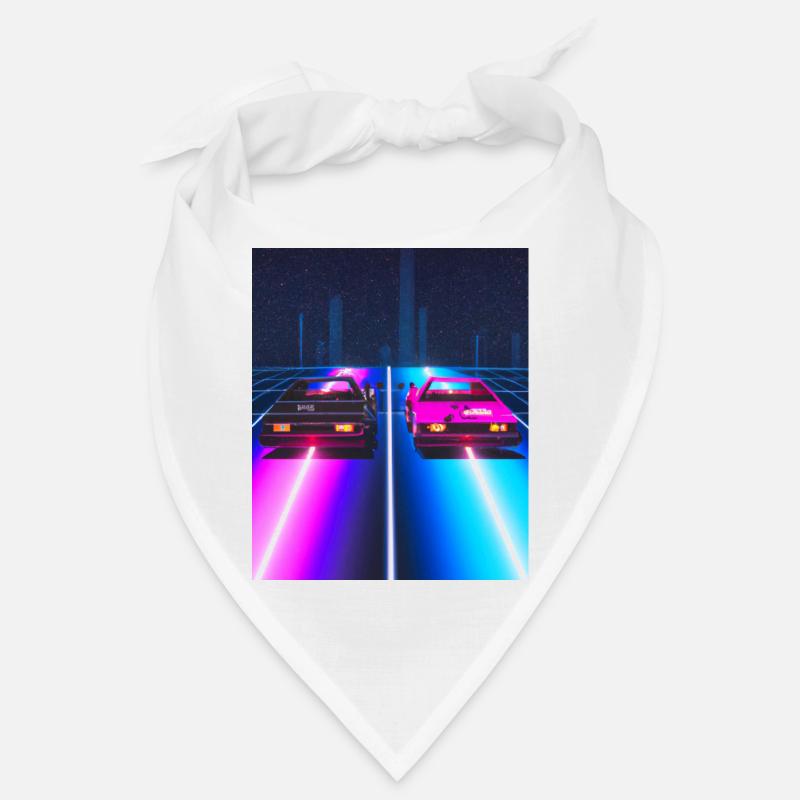 Vaporwave Esthétique Synthwave Car Bandana