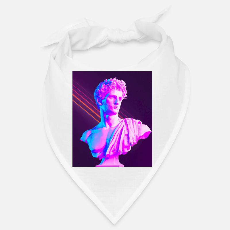 Vaporwave Statue Buste romain Bandana