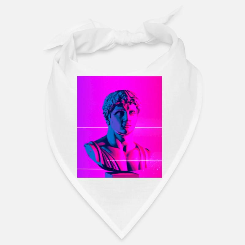 Vaporwave Statue Buste romain Bandana