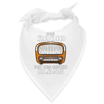 DAS RADIO HAT DEN BESTEN KLANG - Bandana - Weiß - Vorne