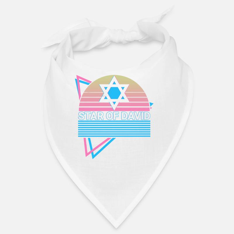 Davidstern Jüdisch Retro Bandana