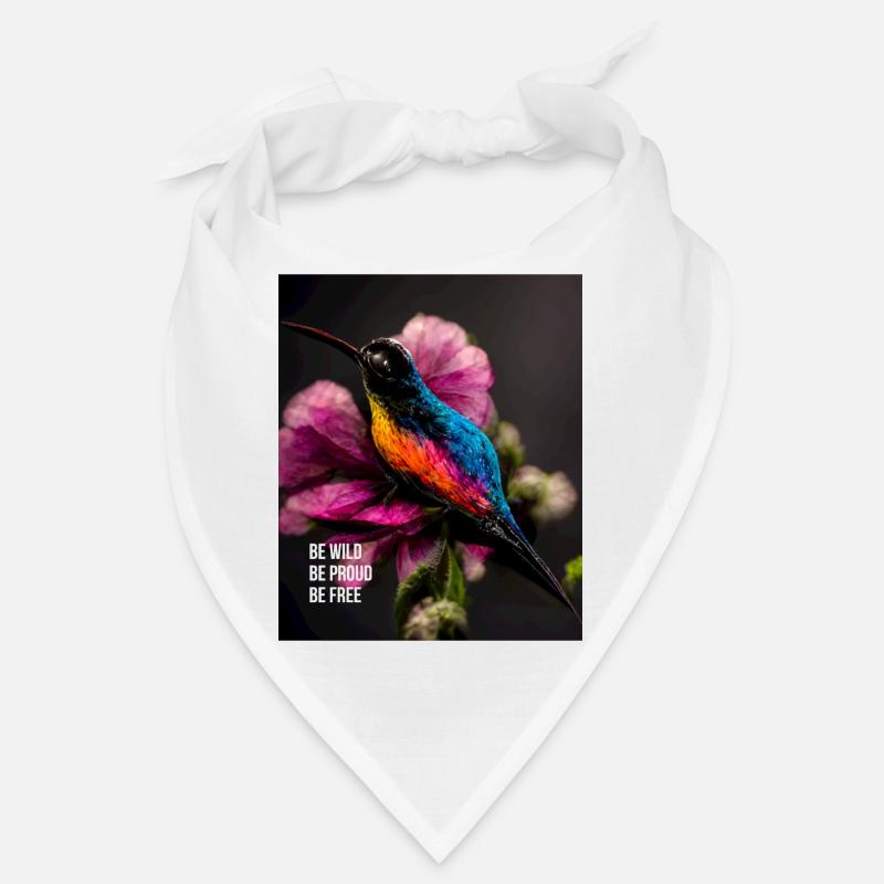 Wild, mutig und frei sein - ein motivierender Slogan Bandana