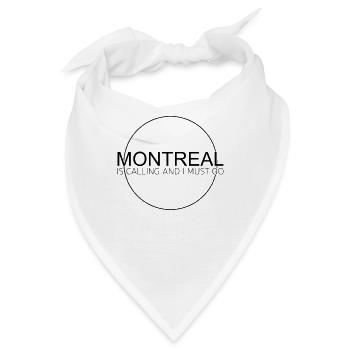 Montreal Spruch - Bandana - Weiß - Vorne