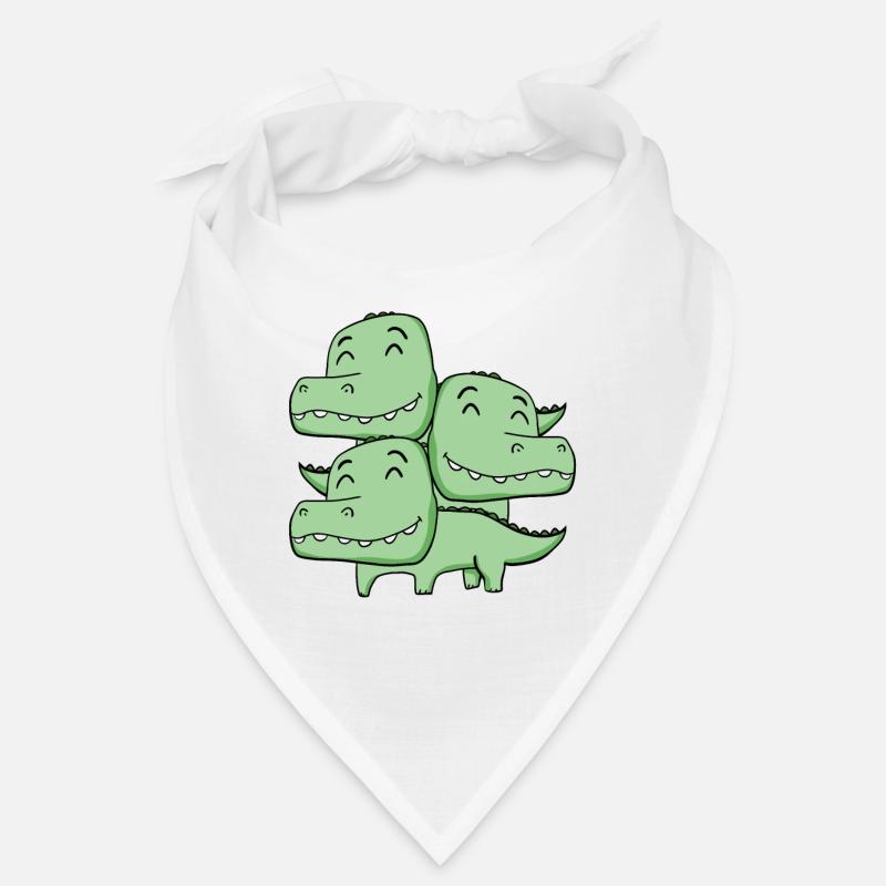 Crocodiles mignons - Crocodile - Bandana - blanc