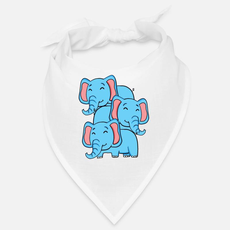 Éléphants mignons - Eléphant Bandana