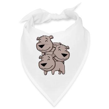 Niedliche Bären - Bär - Bandana - Weiß - Vorne