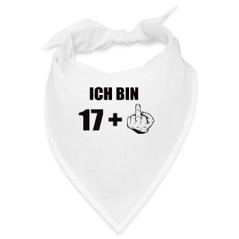 18 Geburtstag - Bandana - Weiß - Vorne