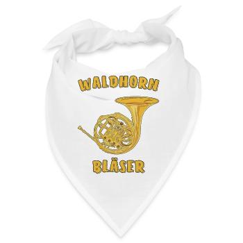 WALDHORN BLÄSER - Bandana - Weiß - Vorne