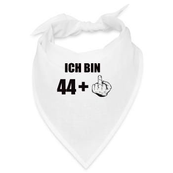 45 Geburtstag - Bandana - Weiß - Vorne