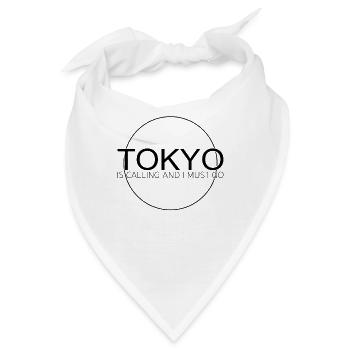 Tokio Spruch - Bandana - Weiß - Vorne