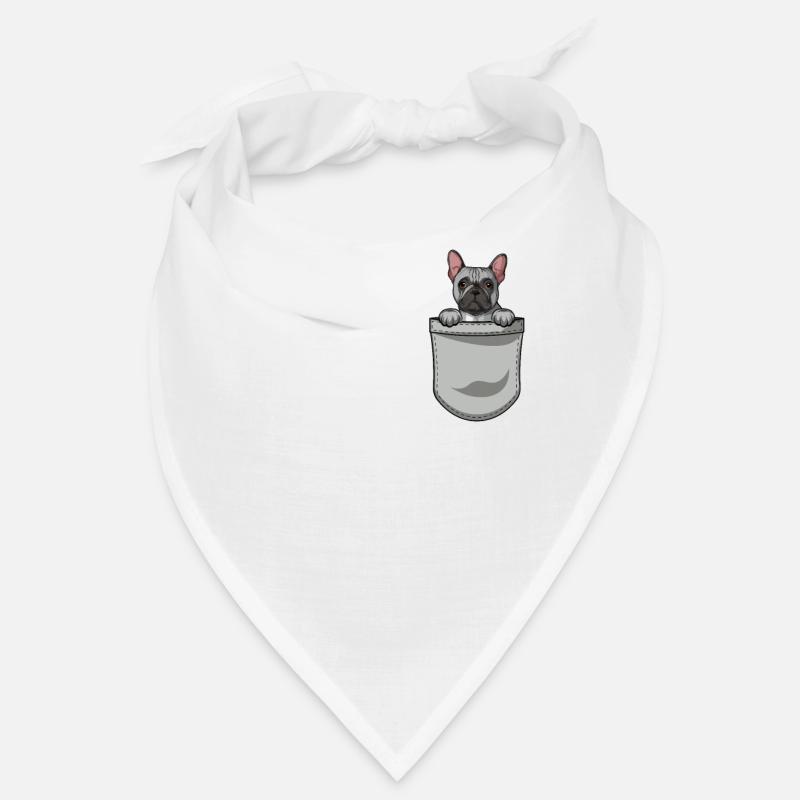 Français Propriétaire de chien bouledogue Bandana