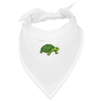 Schildkröte Turtle Meer Meeresbewohner Geschenk - Bandana - Weiß - Vorne