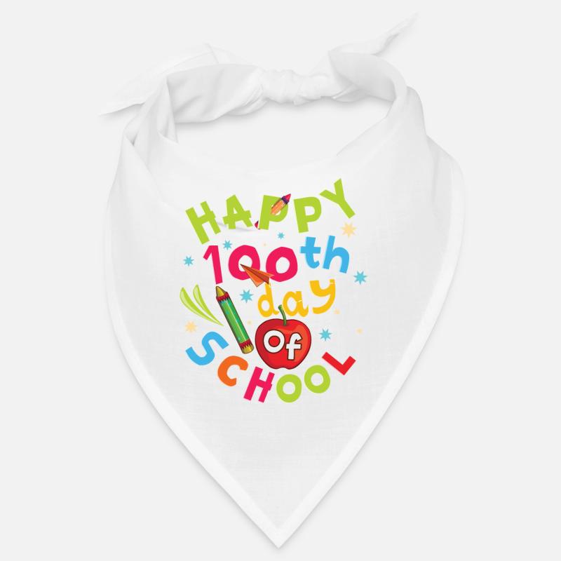 Apple Joyeux 100e jour coloré 100 jours d’école Bandana