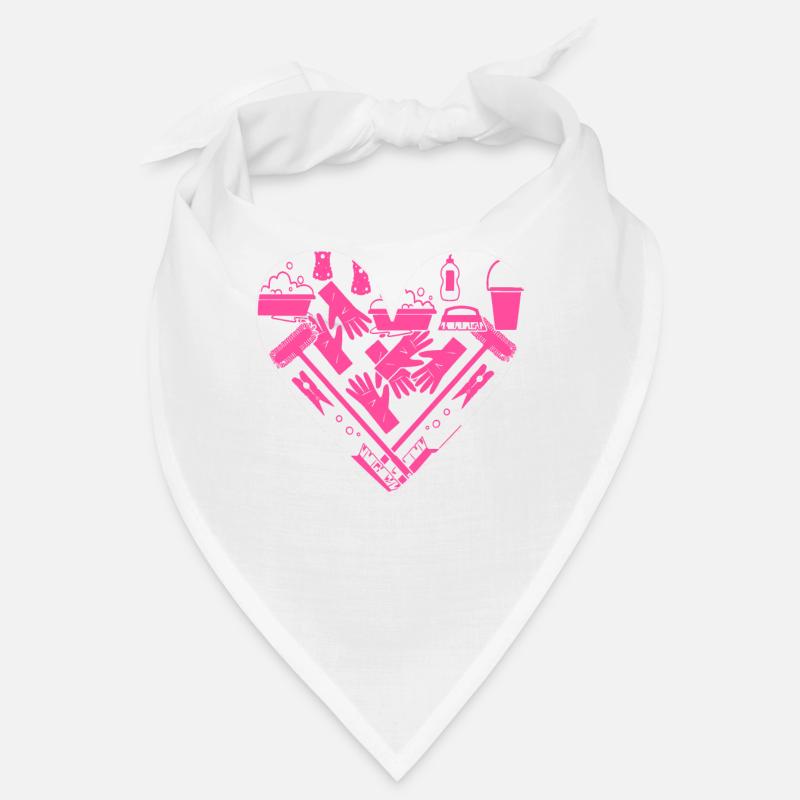 Femme de ménage Nettoyeuse - Bandana - blanc