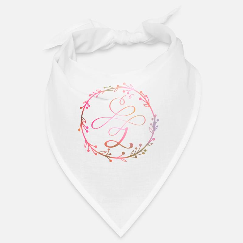Monogram, letter Z, calligraphy ornament Bandana