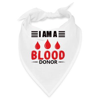 Blutspende Blutspenden Blutspender - Bandana - Weiß - Vorne