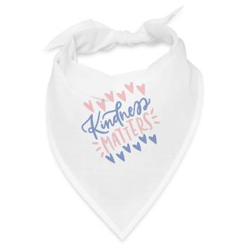 Kindness Matters - Awareness T-Shirt - Bandana - Weiß - Vorne