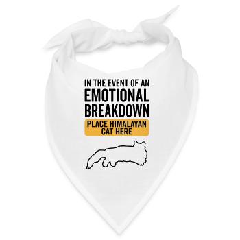 Emotional - Himalaya-Katze - Bandana - Weiß - Vorne