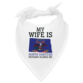 Nichts macht mir Angst North Dakotan Frau North - Bandana - Weiß - Vorne