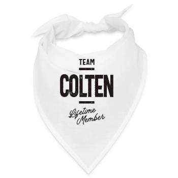 Benutzerdefinierter Colten-Name - Bandana - Weiß - Vorne