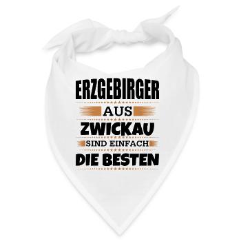 Erzgebirger aus Zwickau - Bandana - Weiß - Vorne