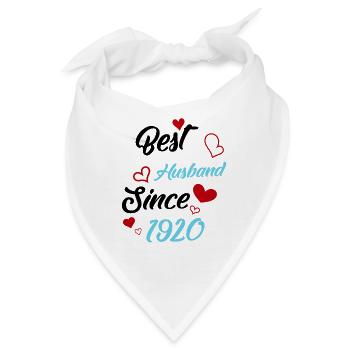 Bester Ehemann seit 1920 Hochzeit - Bandana - Weiß - Vorne