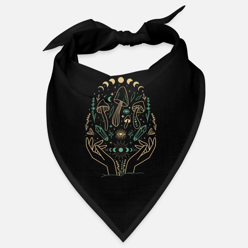 Boho Pilze & Minimalismus Goblincore Aesthetic Bandana