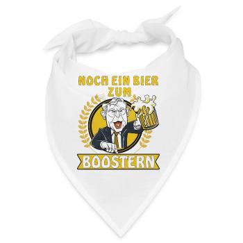 NOCH EIN BIER ZUM BOOSTERN - Bandana - Weiß - Vorne