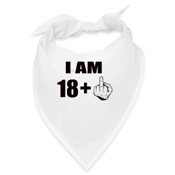 19 Geburtstag - Bandana - Weiß - Vorne