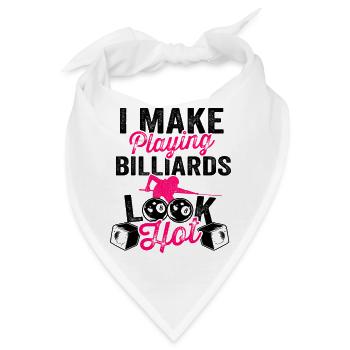 Pocketologist Billiards Pool Billiard 8 Ball - Bandana - Weiß - Vorne