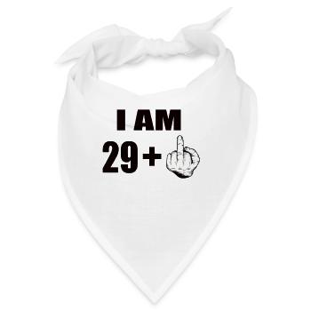30 Geburtstag - Bandana - Weiß - Vorne