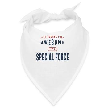 Special Force Job Beruf - Bandana - Weiß - Vorne