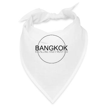 Bangkok Spruch - Bandana - Weiß - Vorne