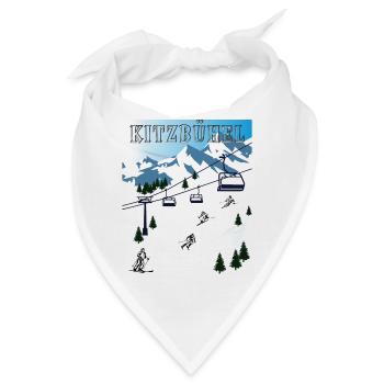 SCHI FAHREN KITZBÜHEL - Bandana - Weiß - Vorne