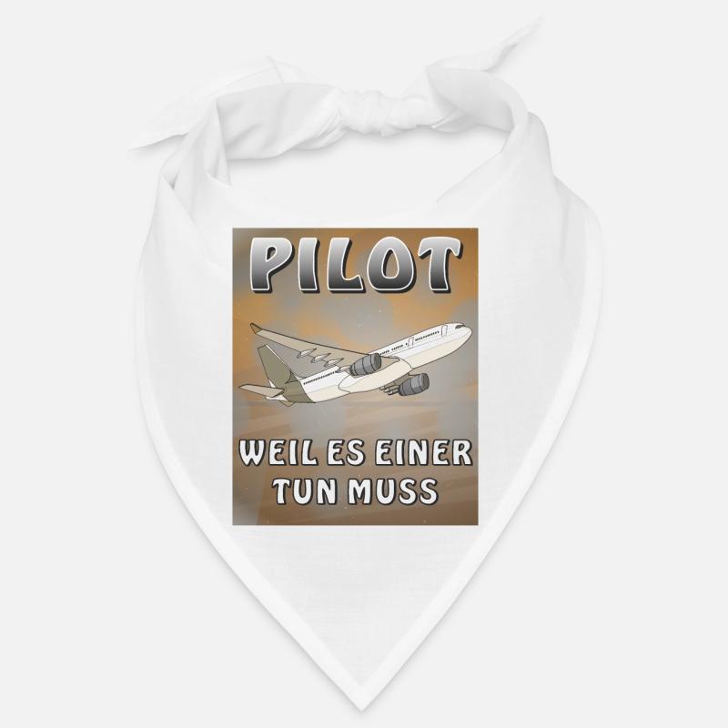 FLUGZEUG PILOT WEIL ES EINER TUN MUSS Bandana